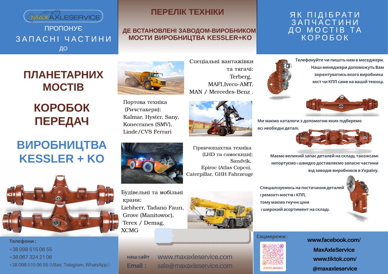 Запасні частини Kessler в Україні — швидко, якісно, з гарантією